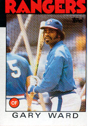 1986 Topps Baseball Cards      105     Gary Ward